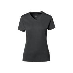 Hakro Damen-V-Shirt Cotton-Tec 169-28 anthrazit Gr. XS