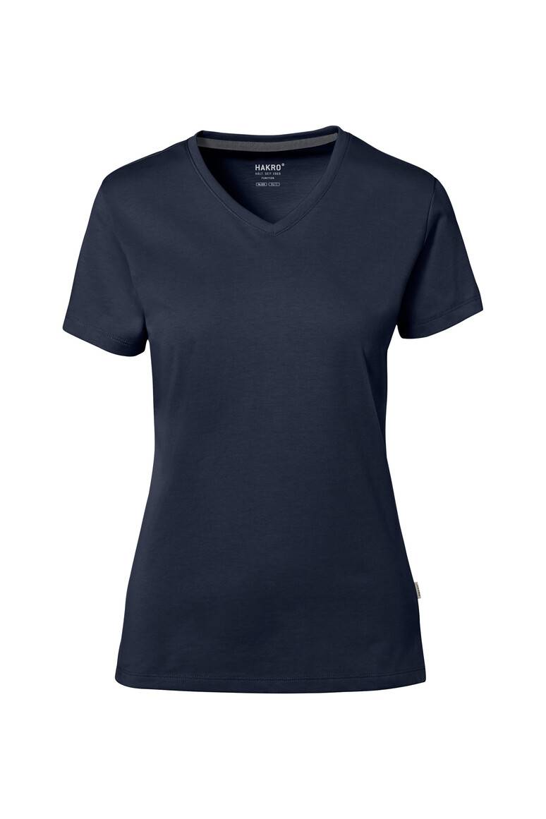 Hakro Damen-V-Shirt Cotton-Tec 169-34 tinte Gr. 3XL