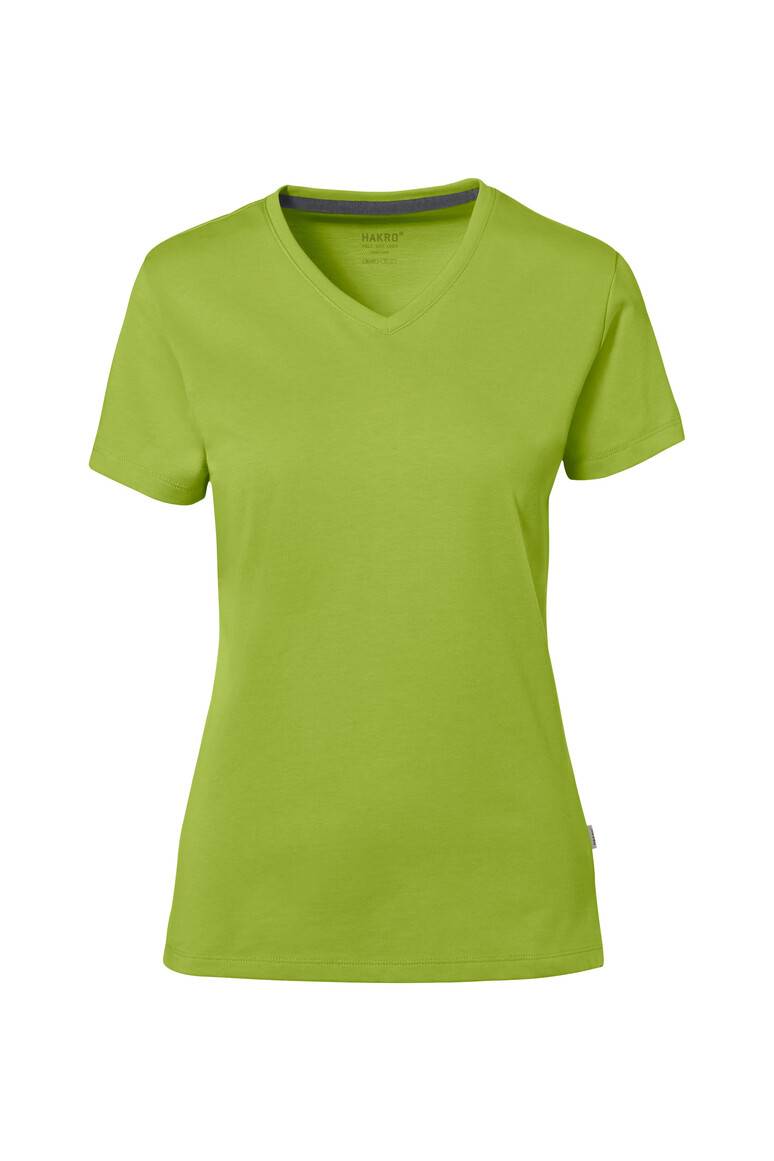 Hakro Damen-V-Shirt Cotton-Tec 169-40 kiwi Gr. S