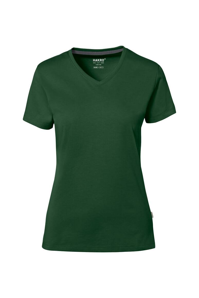 HAKRO COTTON TEC® Damen V-Shirt tanne, XL