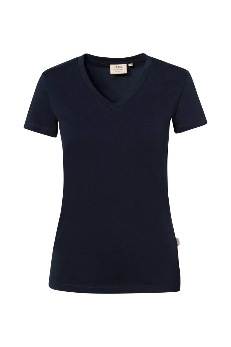 HAKRO Damen V-Shirt Stretch tinte, L