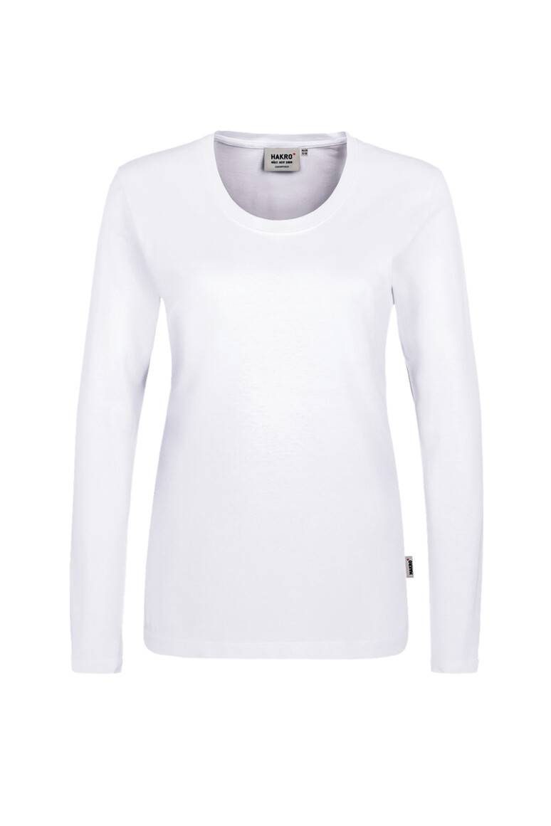 HAKRO Damen Longsleeve Classic weiß, L