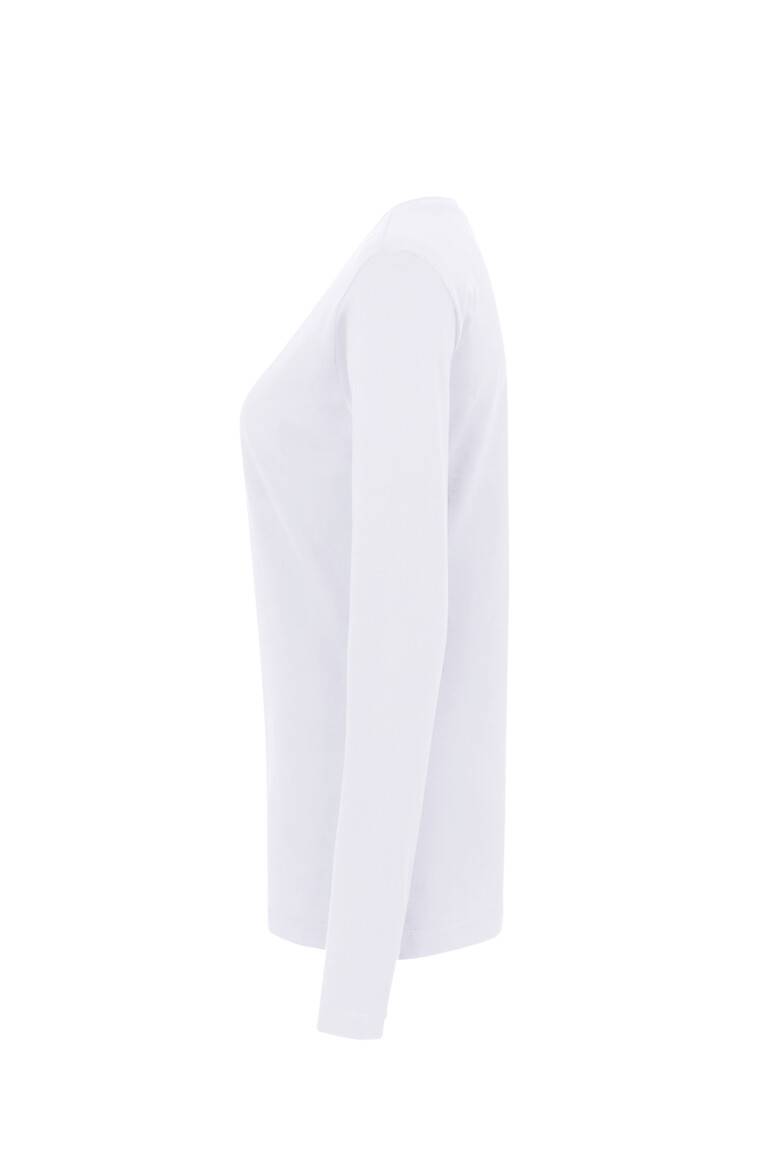HAKRO Damen Longsleeve Classic weiß, XL