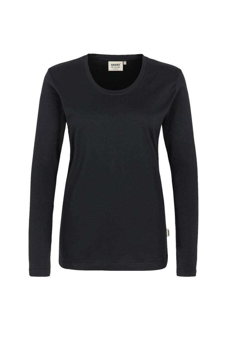 HAKRO Damen Longsleeve Classic schwarz, 3XL