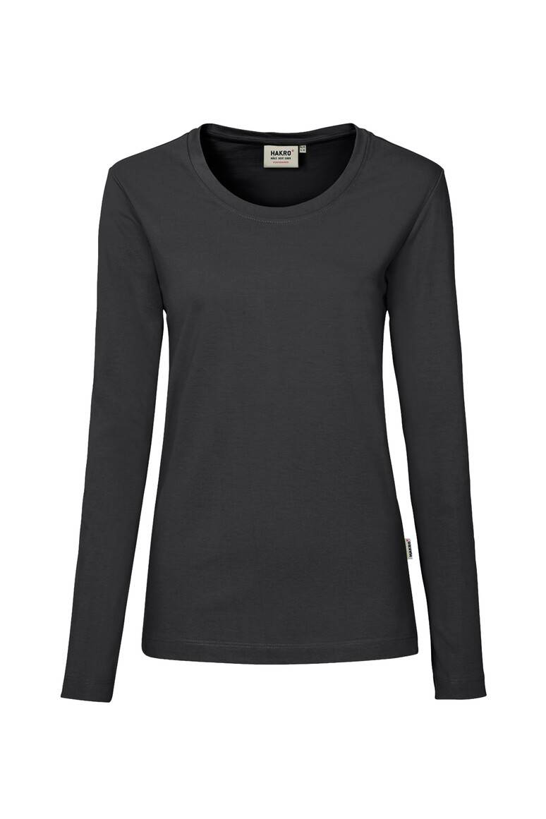 HAKRO Damen Longsleeve MIKRALINAR® karbongrau, 3XL
