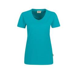 Hakro Women-V-Shirt Performance 181-12 smaragd Größe XS