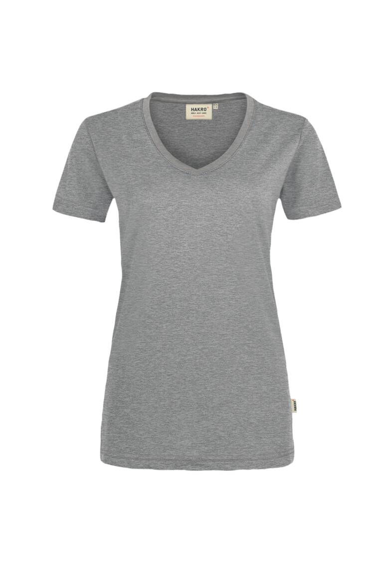 Hakro Women-V-Shirt Performance 181-15 grau-meliert Größe XL