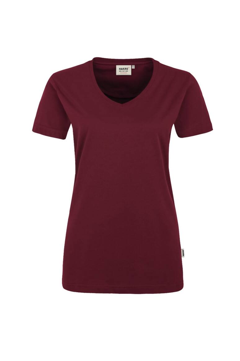 Hakro Women-V-Shirt Performance 181-17 weinrot Größe 4XL