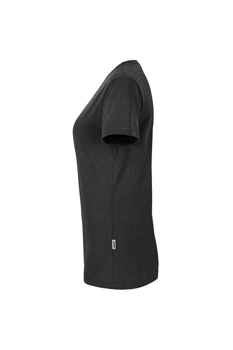 HAKRO Damen V-Shirt MIKRALINAR® karbongrau, XS
