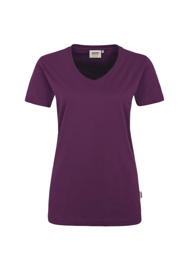 Hakro Women-V-Shirt Performance 181-118 aubergine Größe S