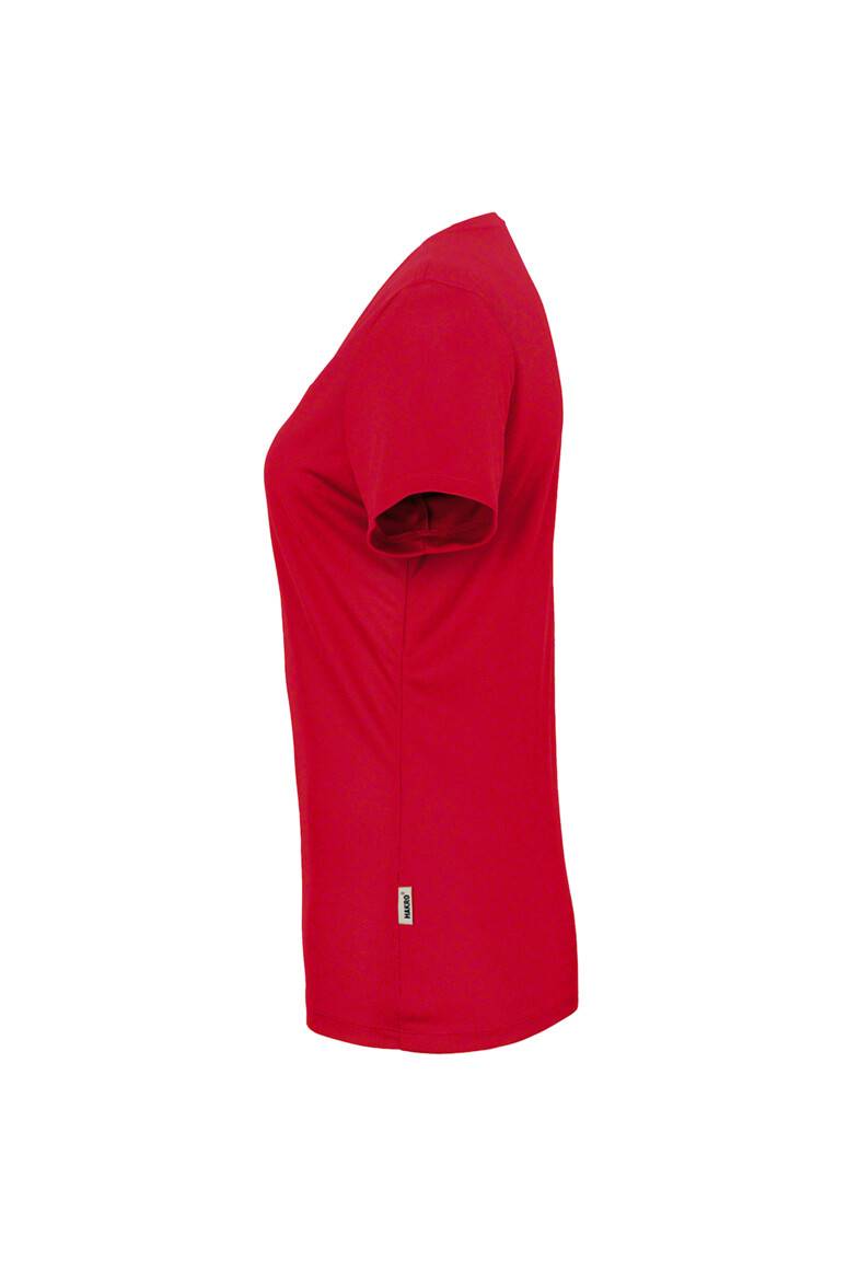 HAKRO Damen V-Shirt COOLMAX® rot, XL