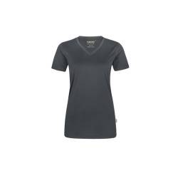 Hakro Damen-V-Shirt COOLMAX 187-28 anthrazit Gr. XS