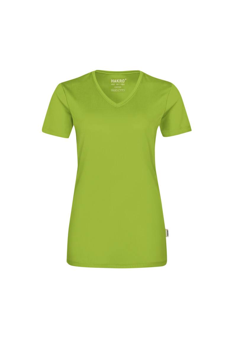 Hakro Damen-V-Shirt COOLMAX 187-40 kiwi Gr. XS