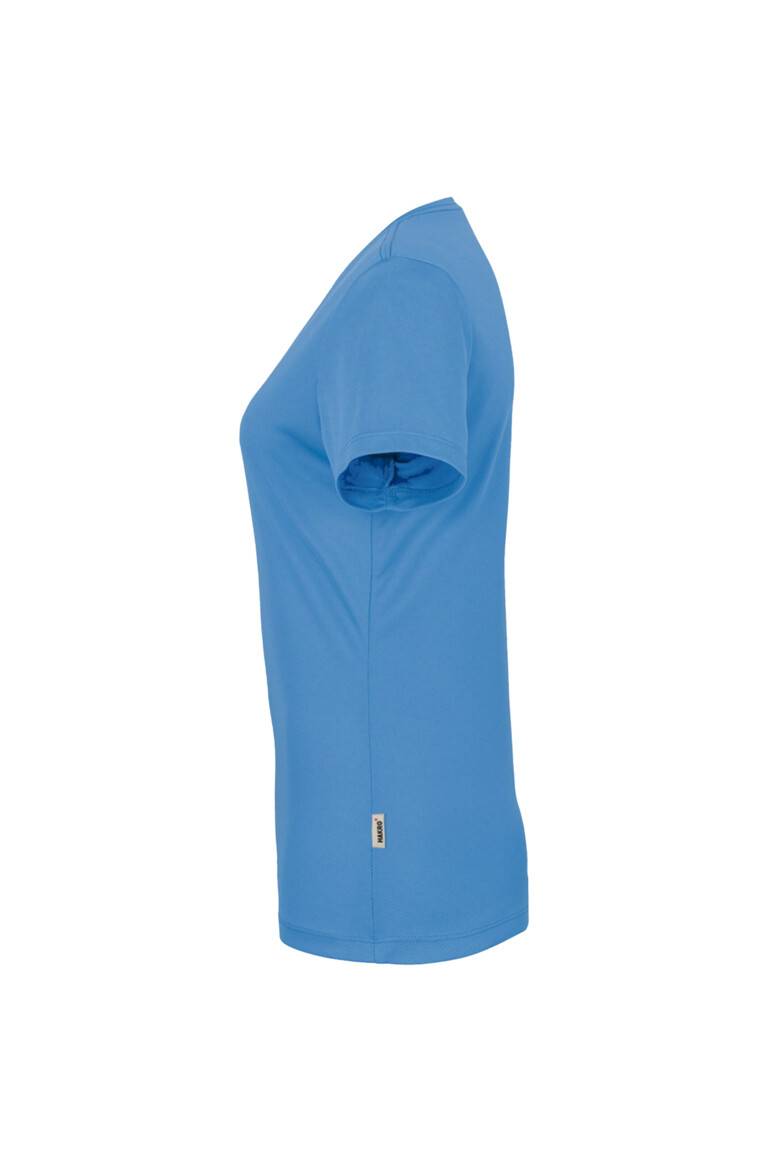 HAKRO Damen V-Shirt COOLMAX® malibublau, 2XL
