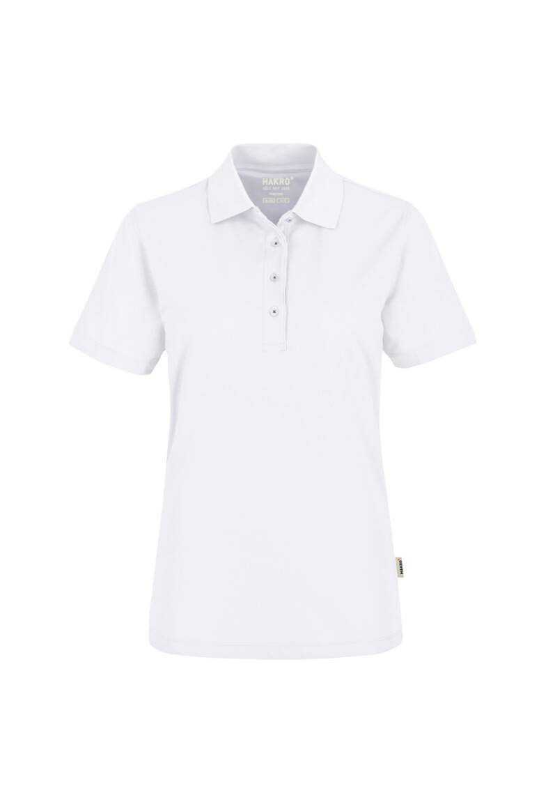 HAKRO Damen Poloshirt COOLMAX® weiß, XS