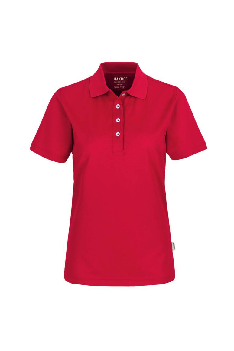 HAKRO Damen Poloshirt COOLMAX® rot, S