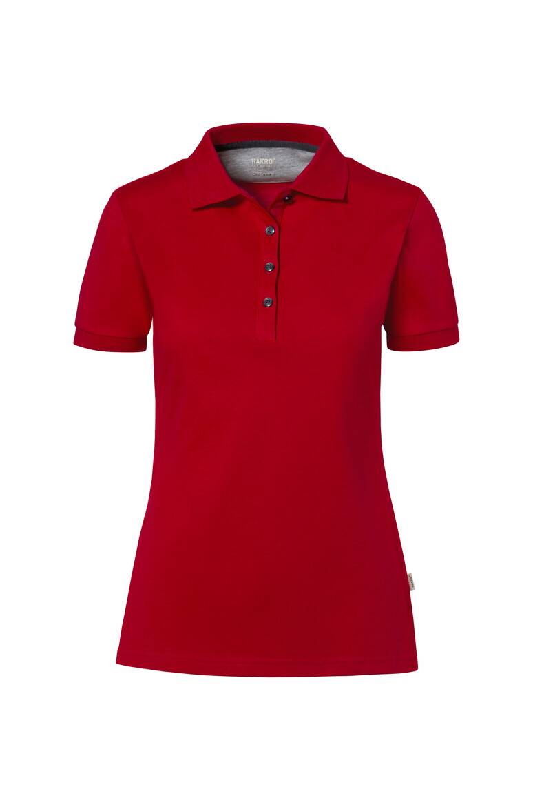 Hakro Damen-Poloshirt Cotton-Tec 214-02 rot Gr. L