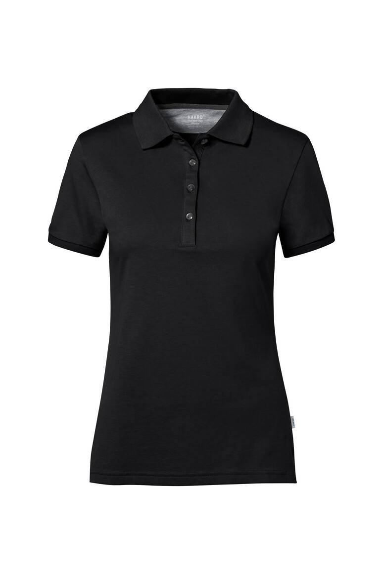 Hakro Damen-Poloshirt Cotton-Tec 214-05 schwarz Gr. L