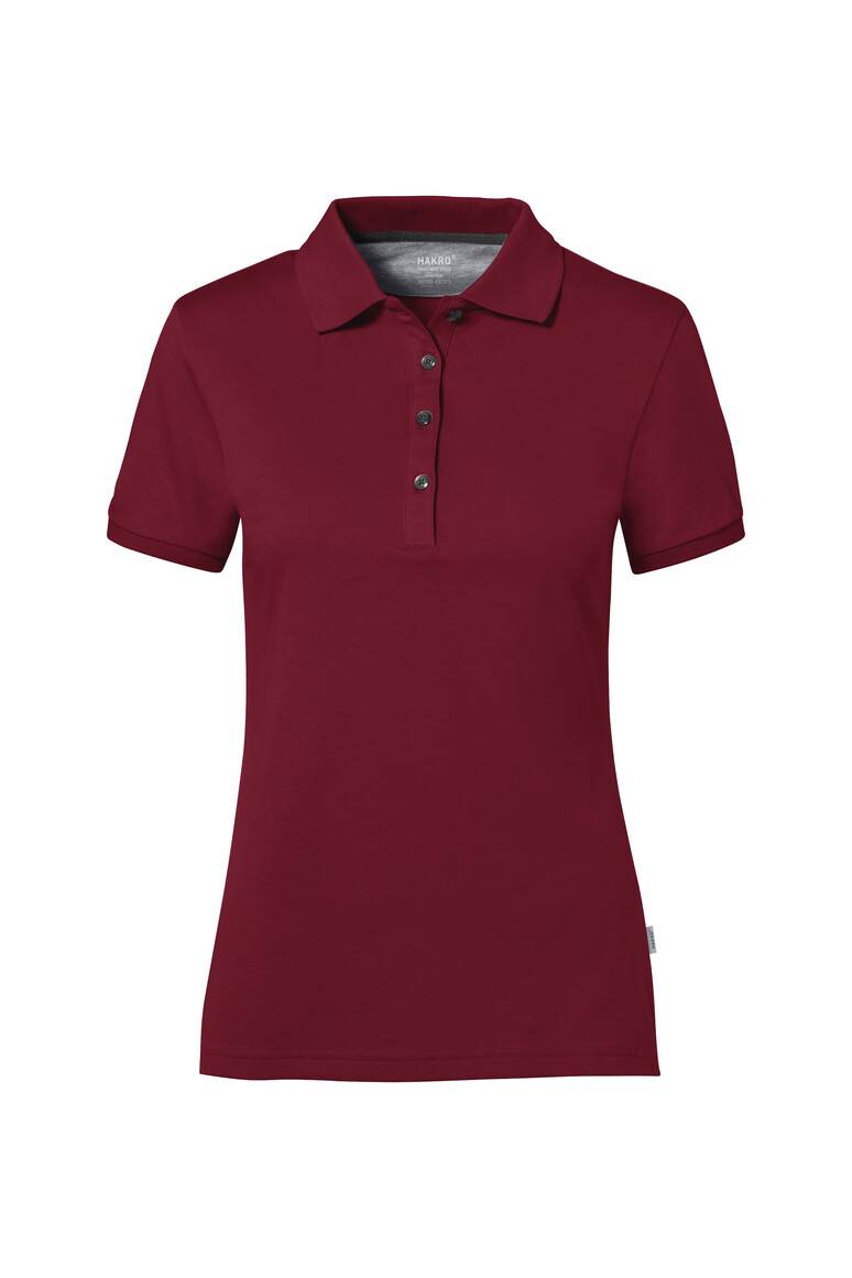HAKRO COTTON TEC® Damen Poloshirt weinrot, 3XL