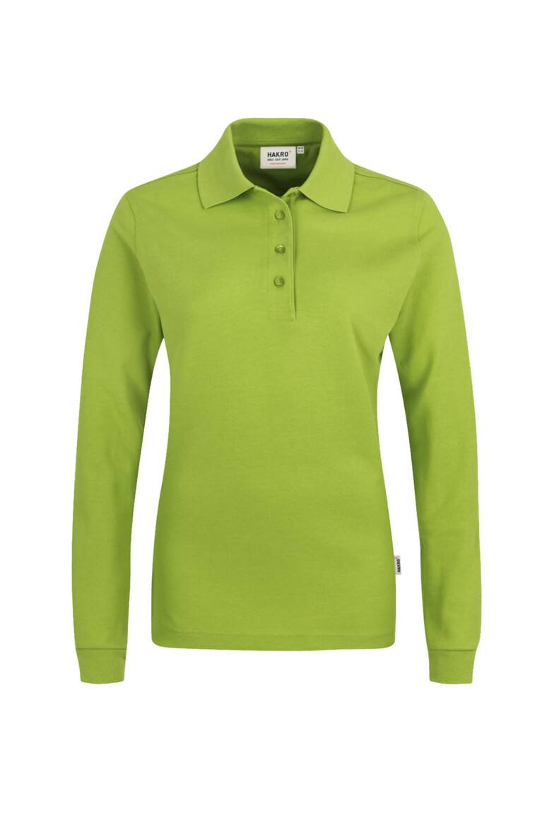 HAKRO Damen Longsleeve-Poloshirt MIKRALINAR® kiwi, 2XL