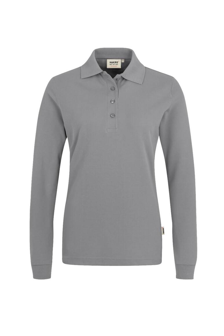 HAKRO Damen Longsleeve-Poloshirt MIKRALINAR® titan, 2XL