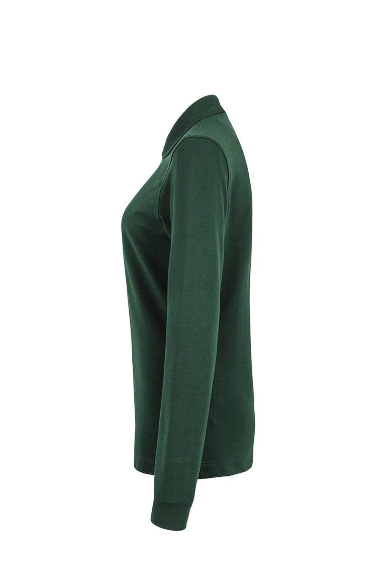 HAKRO Damen Longsleeve-Poloshirt MIKRALINAR® tanne, S