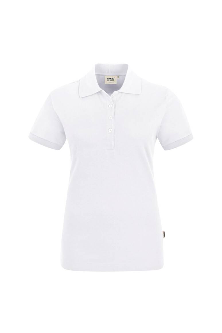 HAKRO Damen Poloshirt Stretch weiß, XL