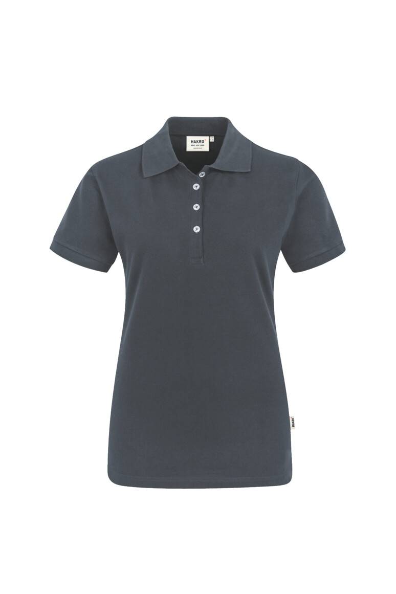 HAKRO Damen Poloshirt Stretch anthrazit, L