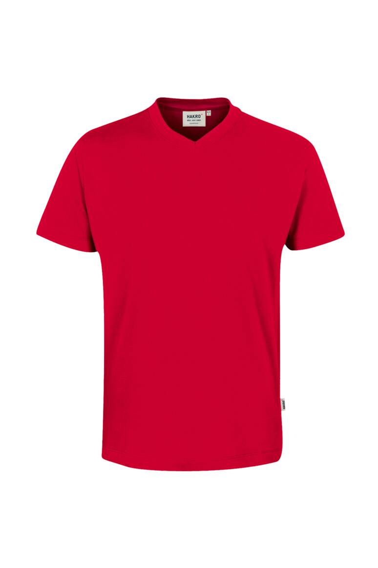 HAKRO V-Shirt Classic rot, XS