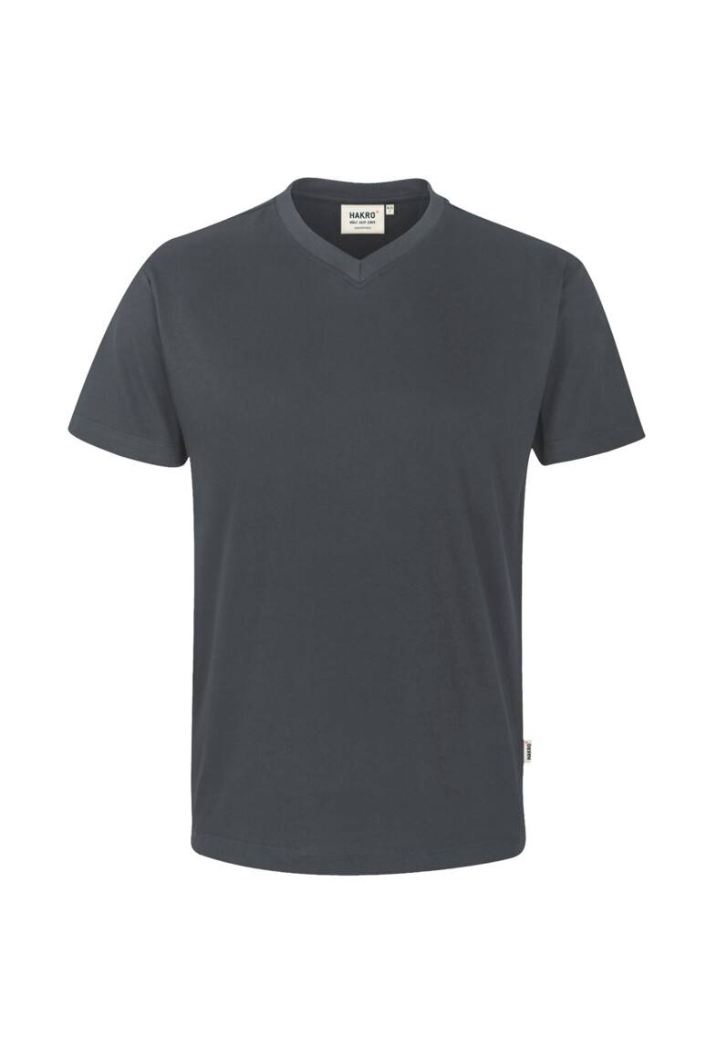 HAKRO V-Shirt Classic anthrazit, S
