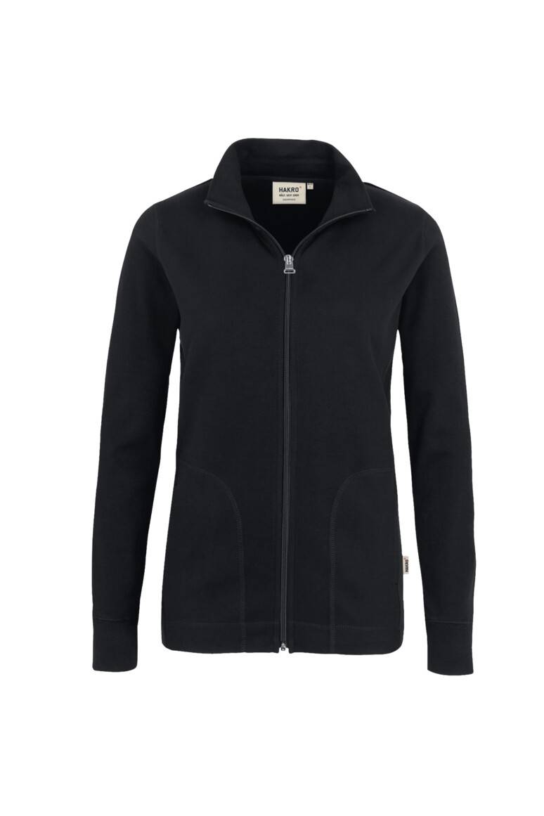 HAKRO Damen Interlockjacke schwarz, 3XL