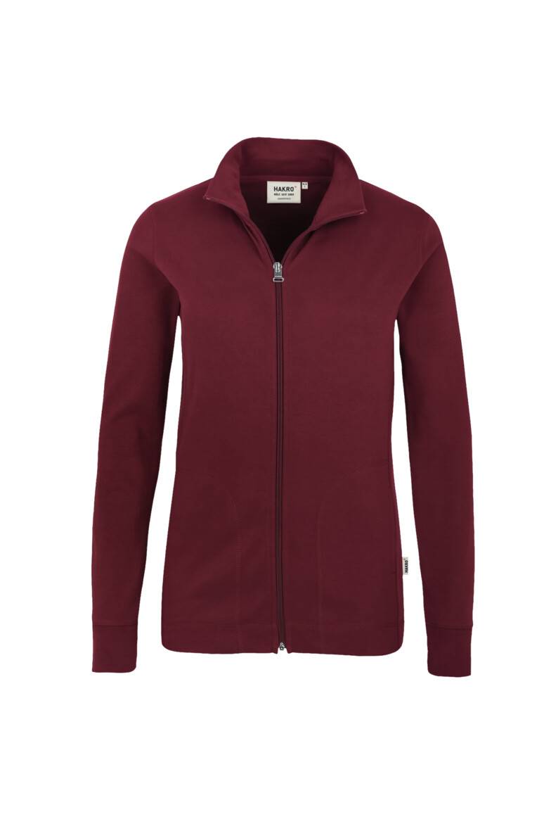 HAKRO Damen Interlockjacke weinrot, L
