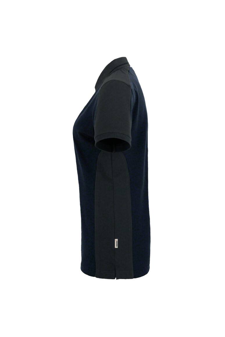 HAKRO Damen Poloshirt Contrast MIKRALINAR® tinte/anthrazit, M