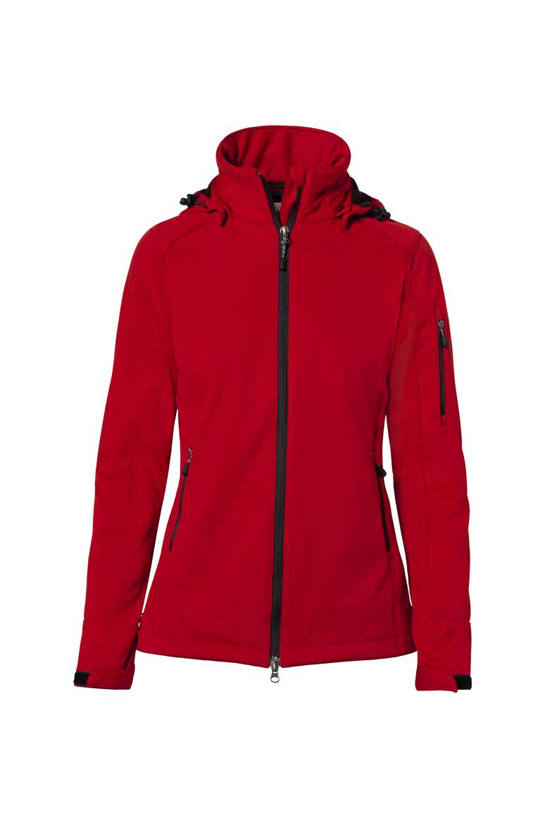 HAKRO Damen Softshelljacke Alberta rot, 6XL