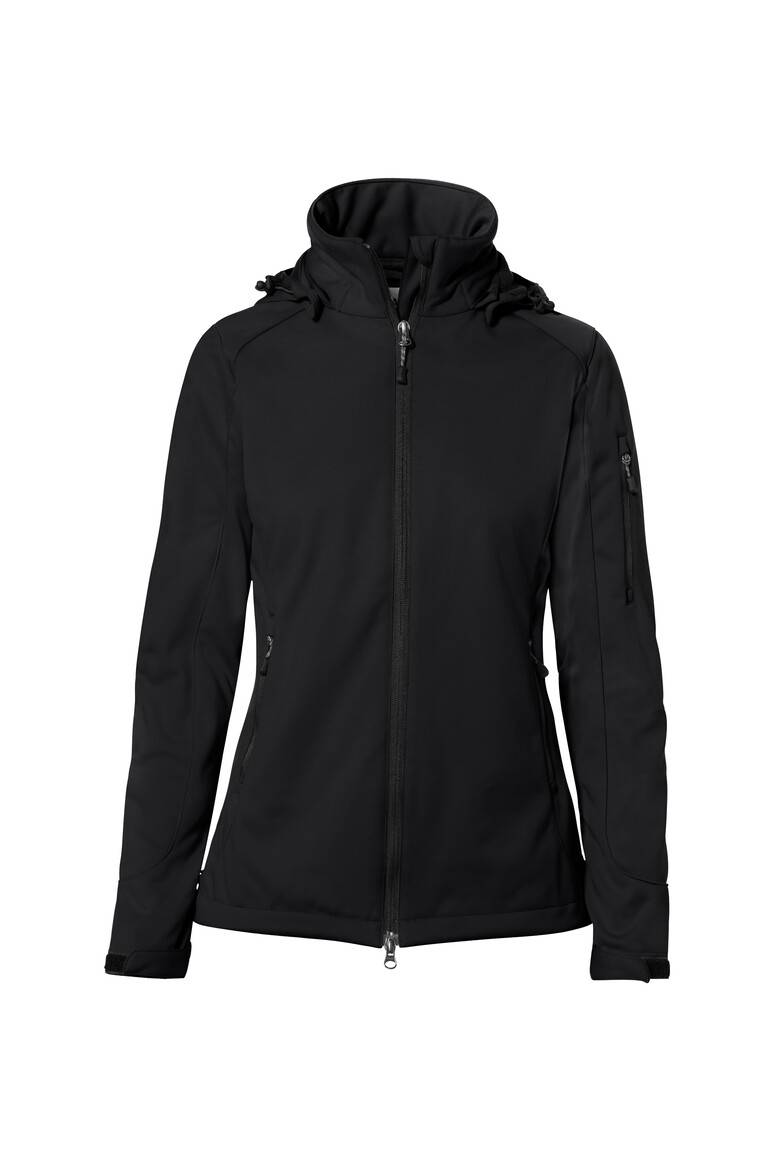 HAKRO Damen Softshelljacke Alberta schwarz, 3XL