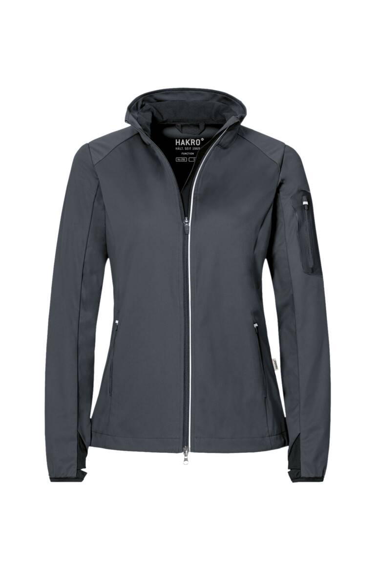HAKRO Damen Light-Softshelljacke Sidney anthrazit, M