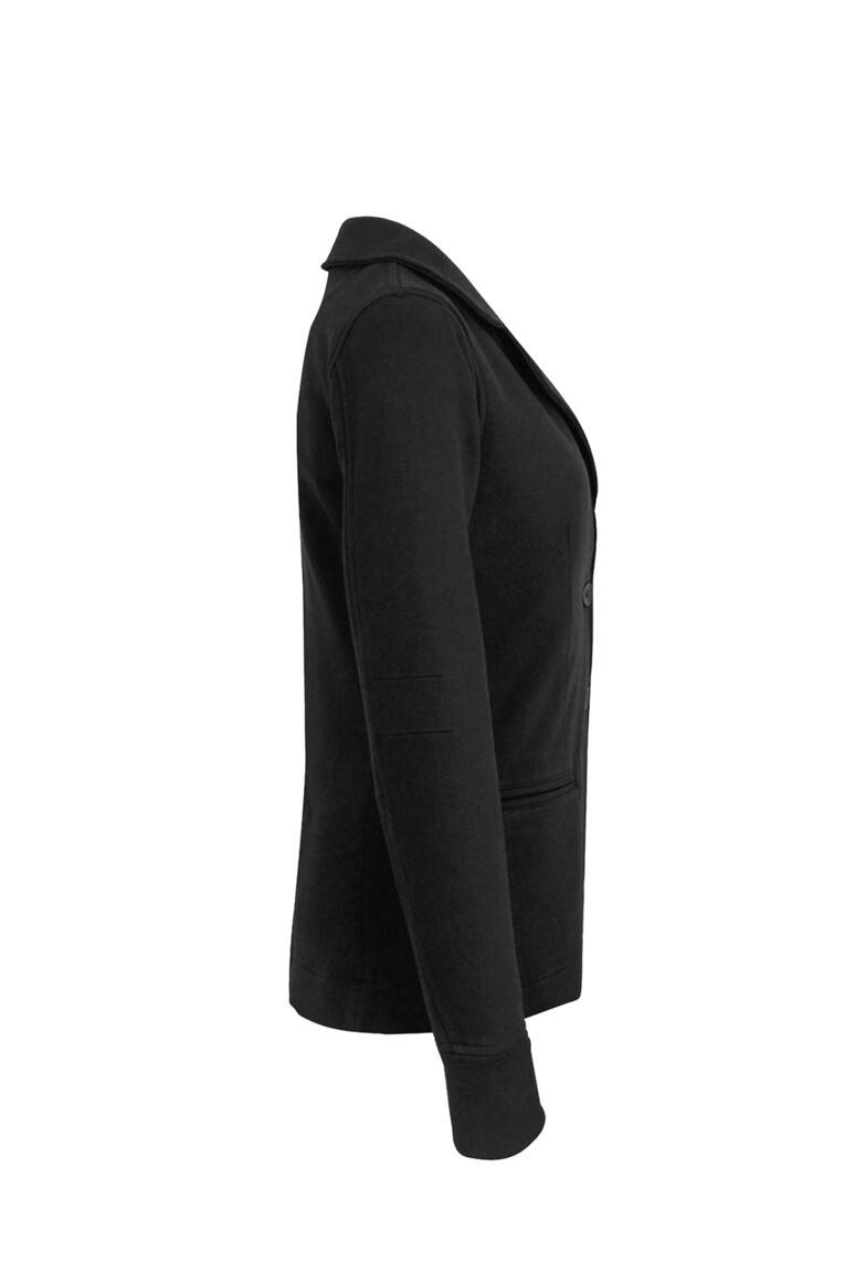 HAKRO Damen Sweatblazer Premium schwarz, XL