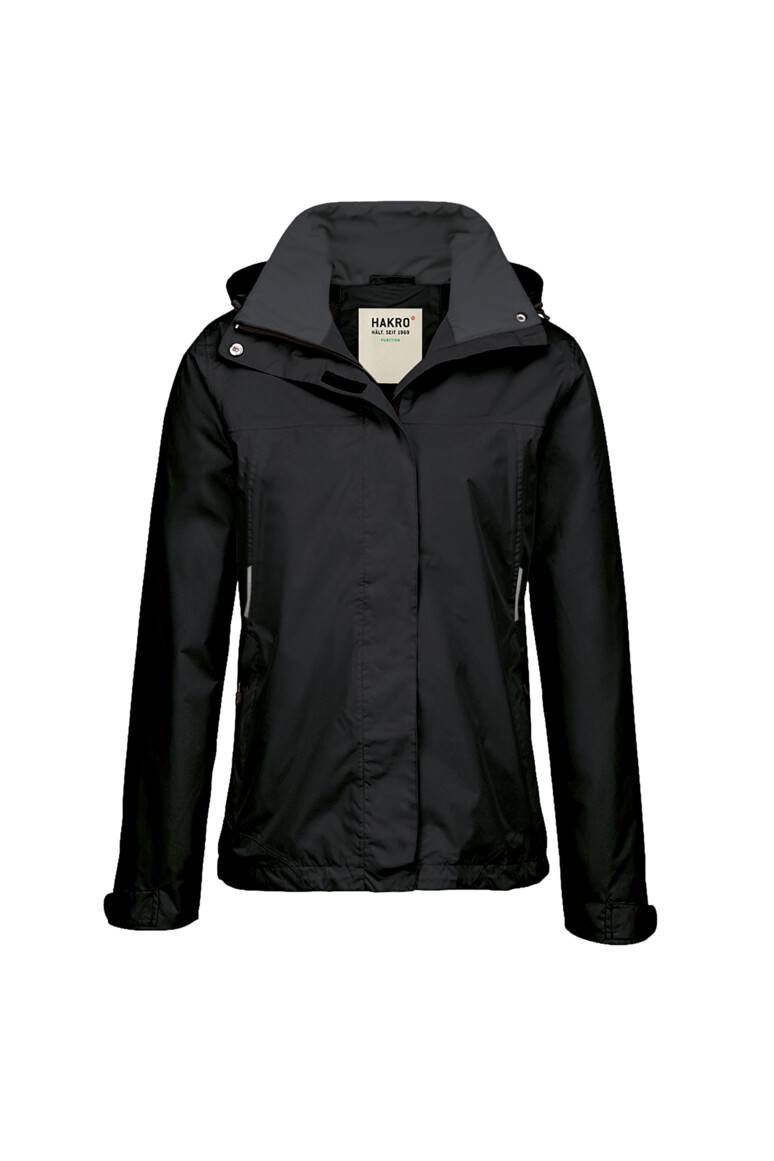 HAKRO Damen Regenjacke Colorado schwarz, XL