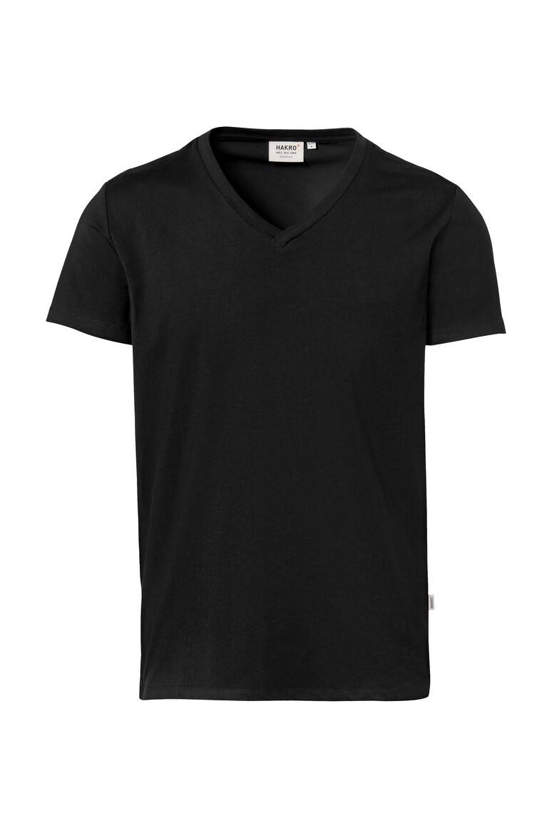 HAKRO V-Shirt Stretch schwarz, XS