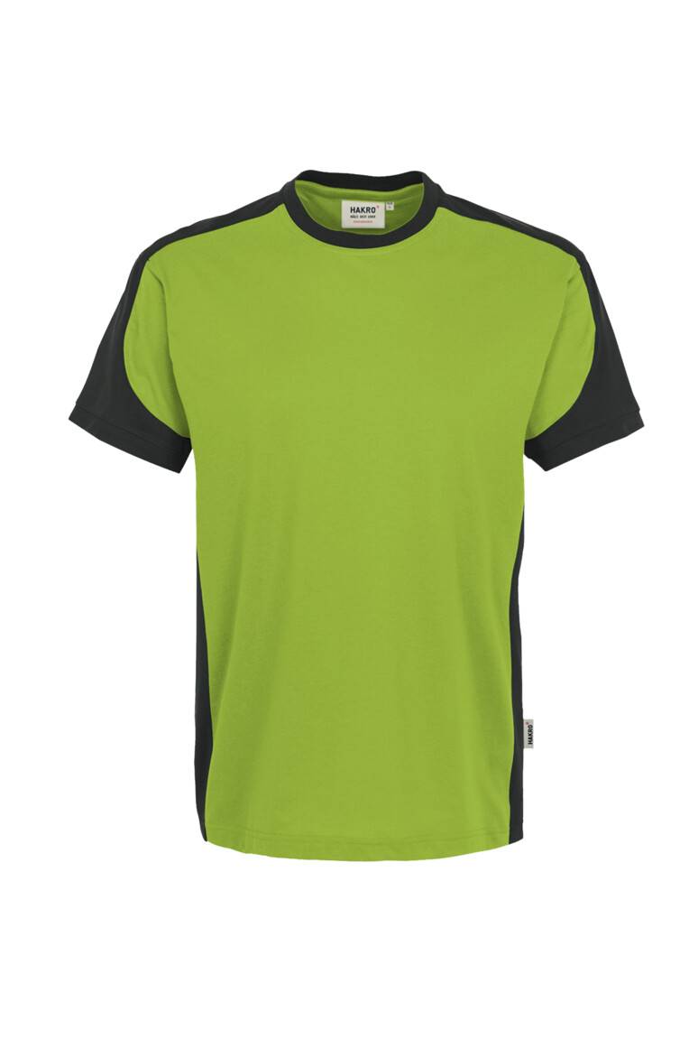 Hakro T-Shirt Contrast Performance 290-40 kiwi/anthrazit Gr. S