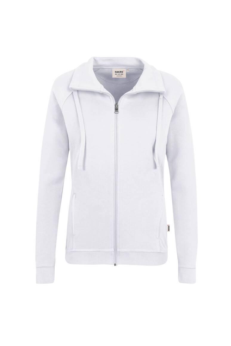 HAKRO Damen Sweatjacke College weiß, 2XL