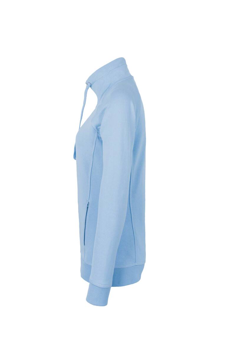 HAKRO Damen Sweatjacke College eisblau, 3XL