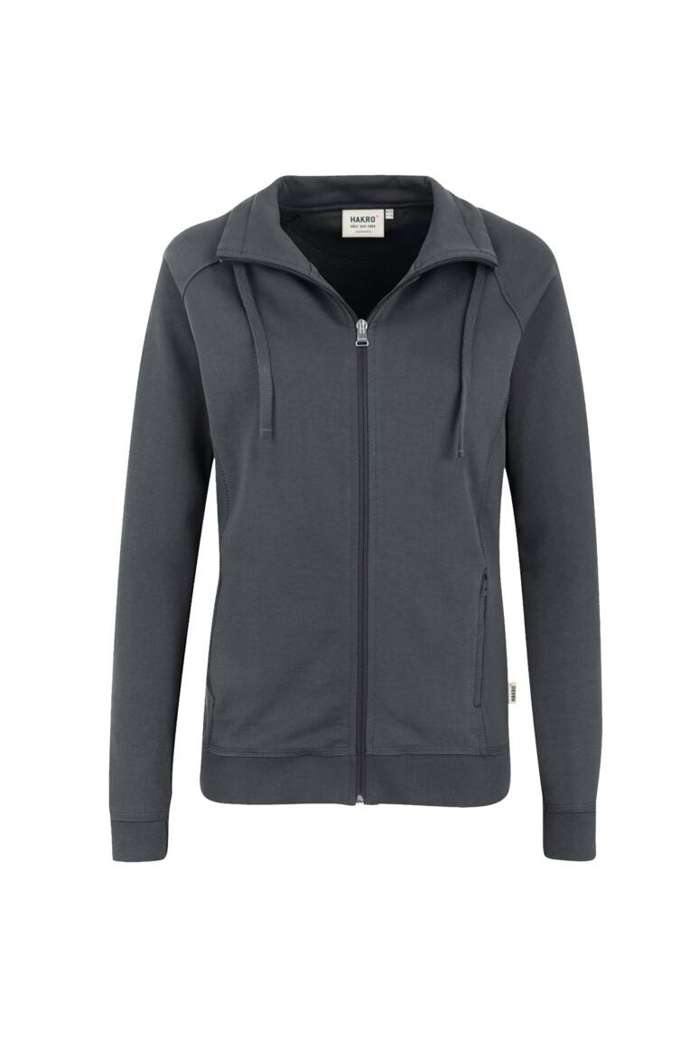 HAKRO Damen Sweatjacke College anthrazit, XS