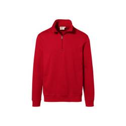 Hakro Zip-Sweatshirt Premium 451-02 rot Gr. S