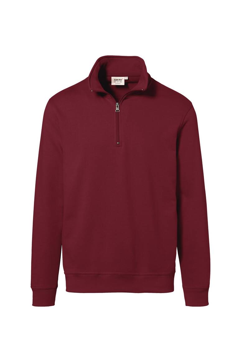 Hakro Zip-Sweatshirt Premium 451-17 weinrot Gr. M