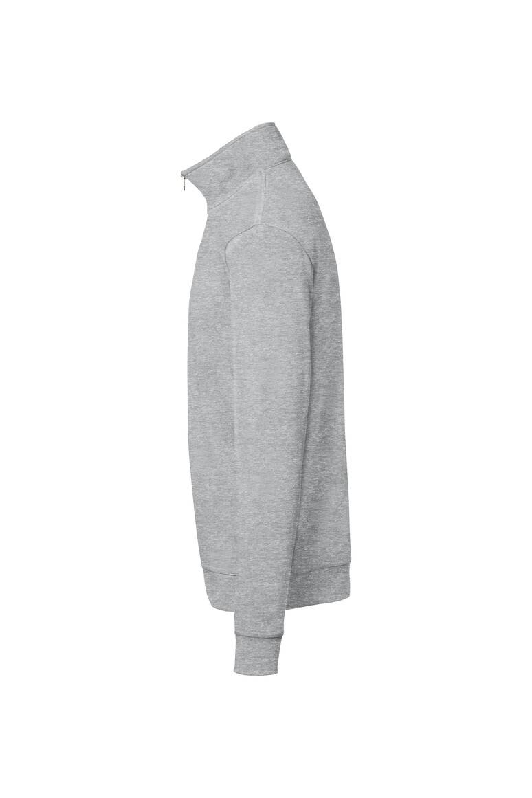 HAKRO Zip-Sweatshirt Premium ash meliert, XL