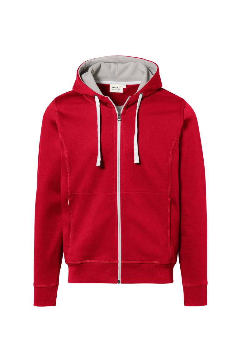 Hakro Kapuzen-Jacke Bonded 455 Rot Gr. XL