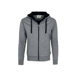 Hakro Kapuzen-Jacke Bonded 455 Grau-meliert Gr. XS