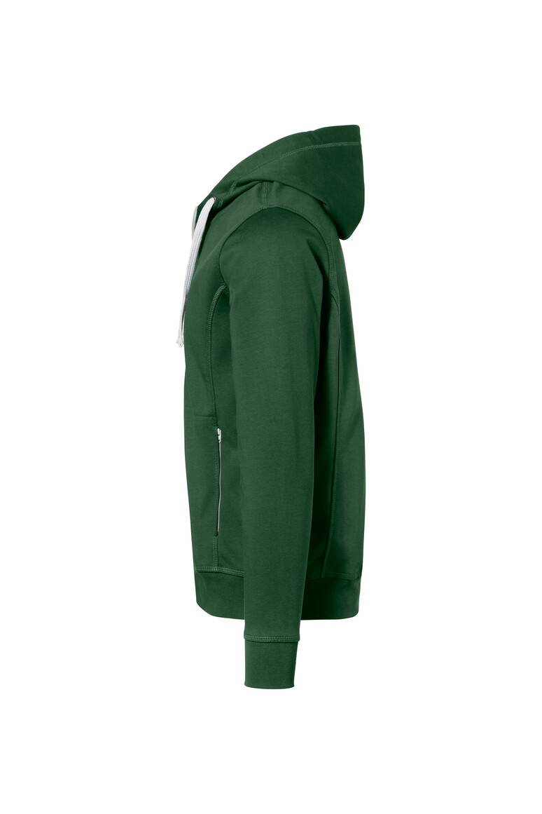HAKRO Kapuzenjacke Bonded tanne/silber, M