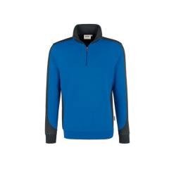 Hakro Zip-Sweatshirt Contrast Performance 476 Royalblau Gr. 4XL